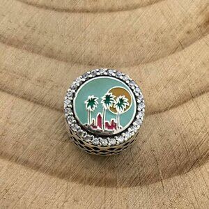 Pandora Miami Beach Bead Charm, S925 Silver Jewelry